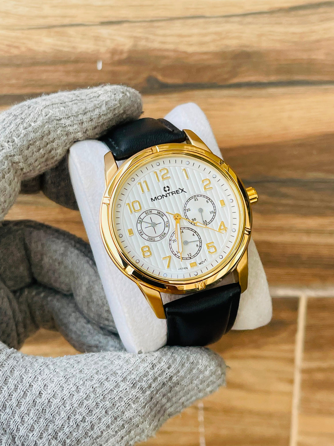MONTREX Men's Quartz White Dial Chronograph Japan Watch
