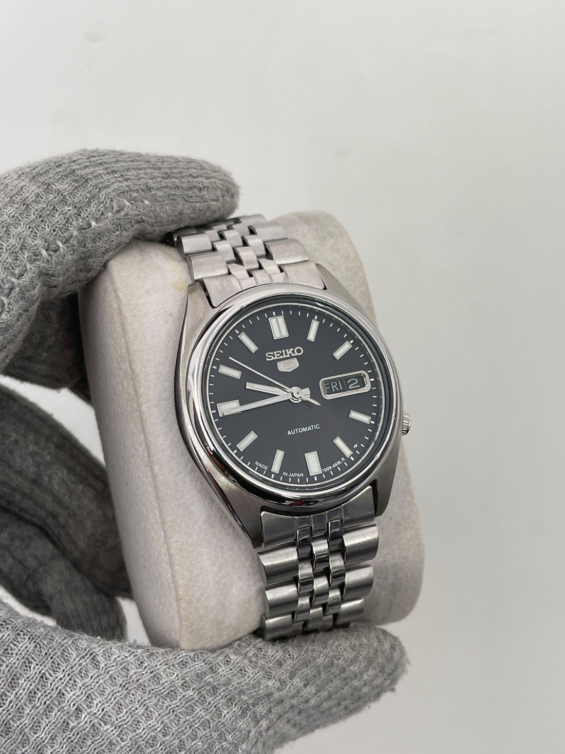 Seiko 5 Men's Black Dial Automatic Japan Watch