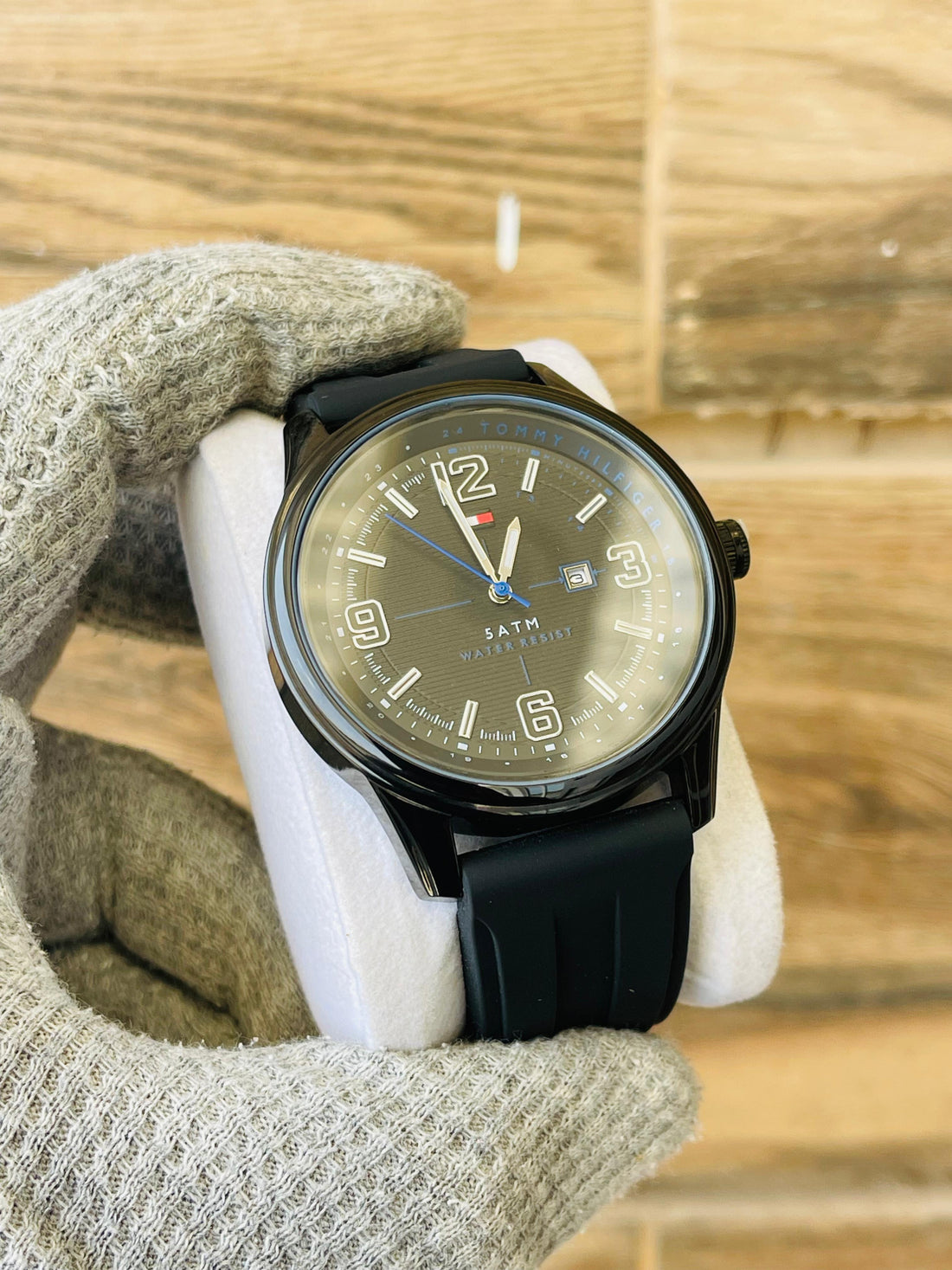 Tommy Hilfiger Men's Black Dial Quartz Japan watch
