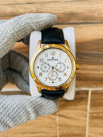 MONTREX Men's Quartz White Dial Chronograph Japan Watch