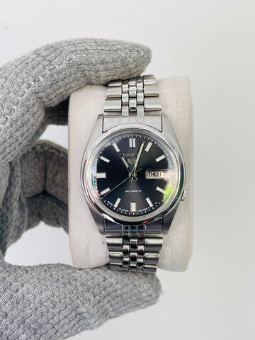 Seiko 5 Men's Black Dial Automatic Japan Watch