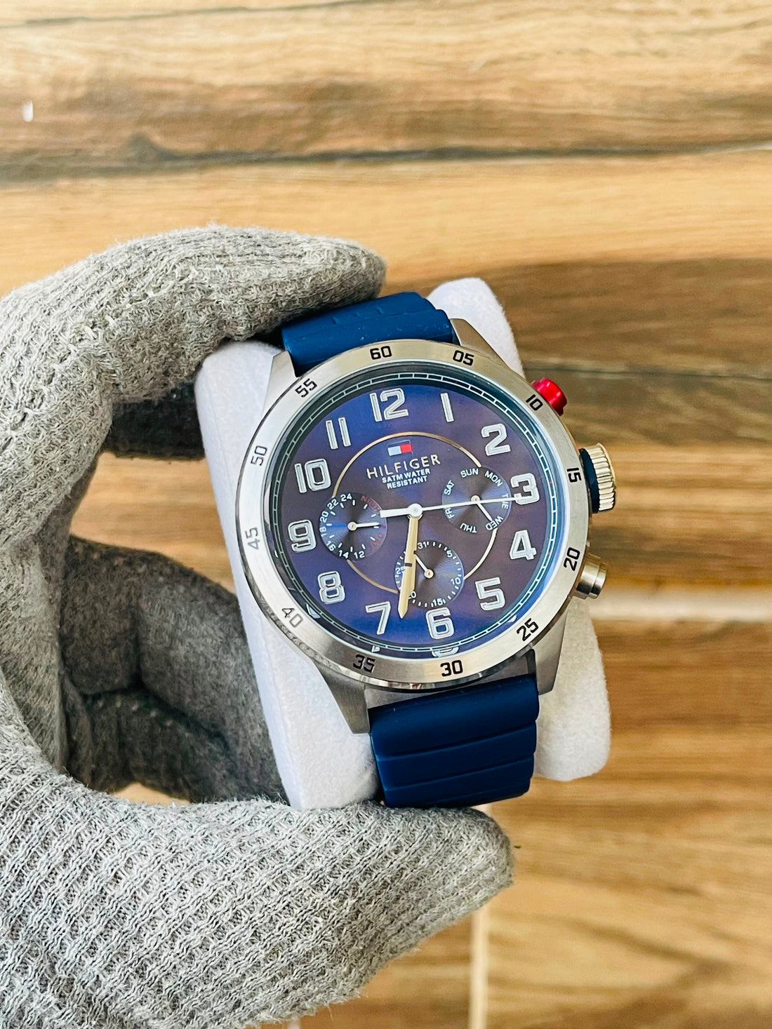 Tommy Hilfiger Men's Quartz Blue Dial Multifunction Japan watch