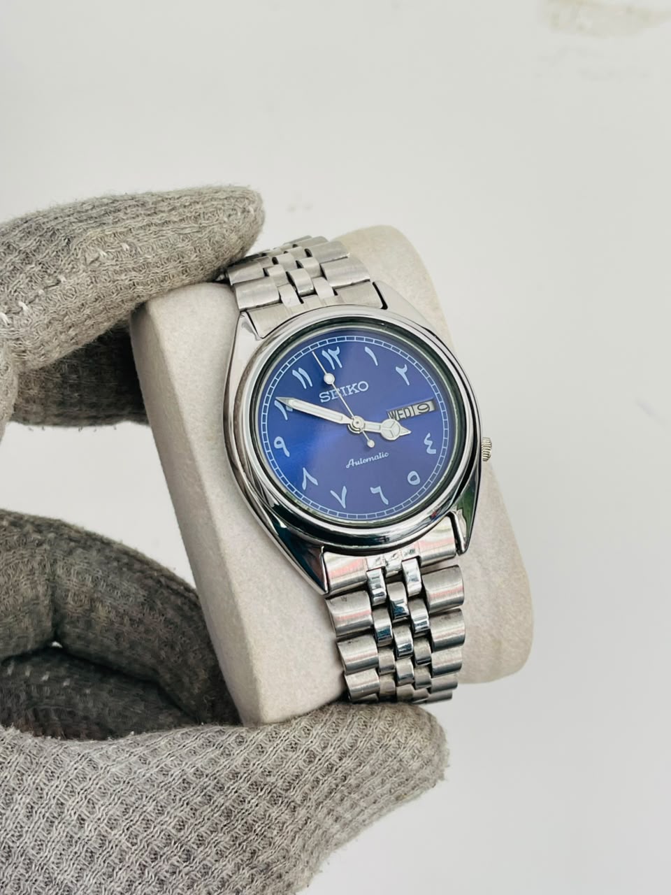 SEIKO 5 Arabic Men's Automatic Blue Dial Japan watch