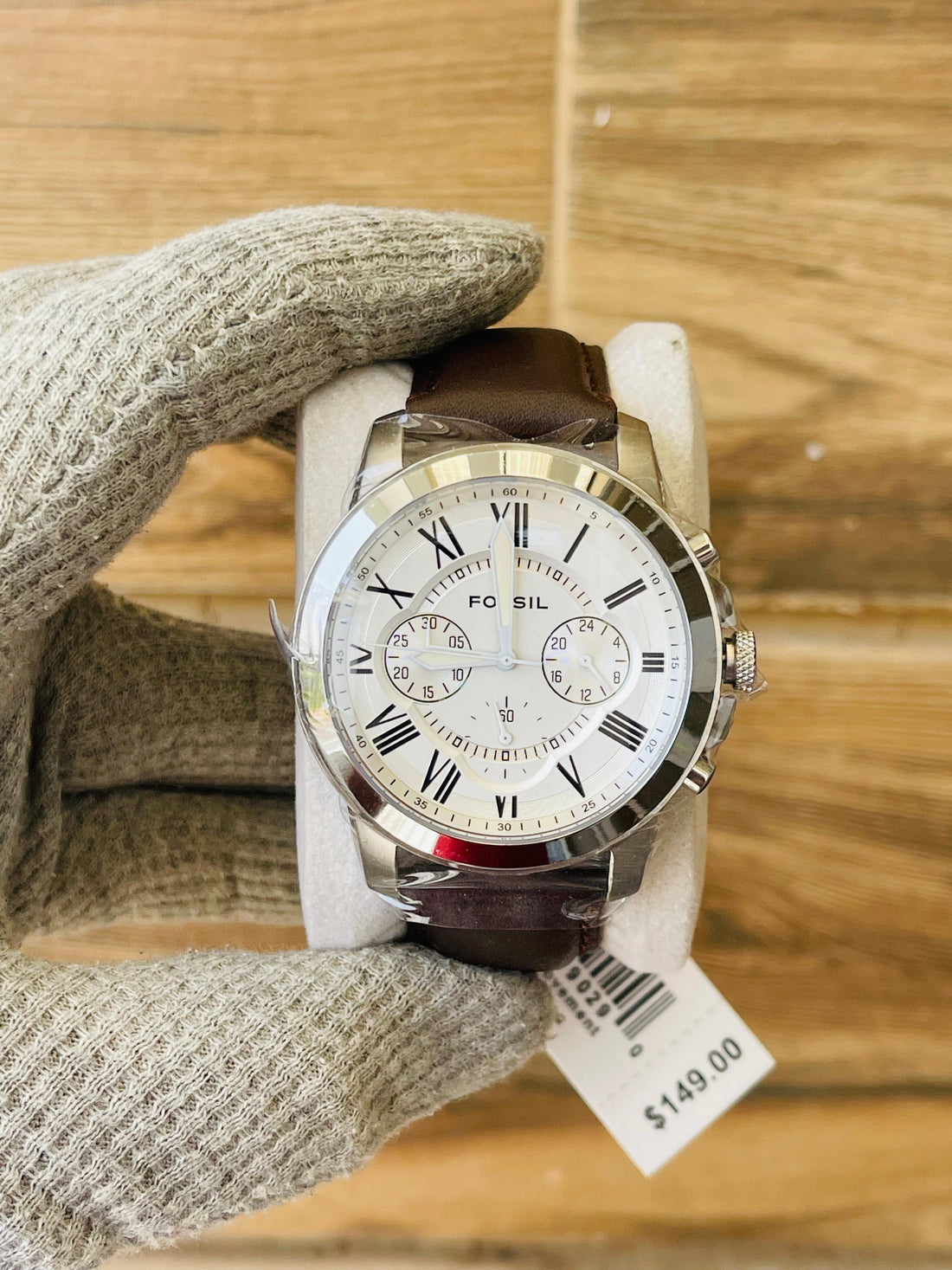 Fossil Grant Men's White Dial Quartz Chronograph Japan Watch FS4735
