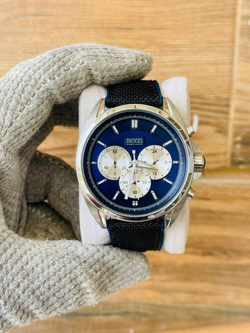 HUGO BOSS Men's Blue Dial Quartz Chronograph Japan watch