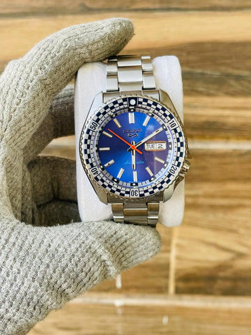 SEIKO Sports Mod Men's Automatic Blue Dial Japan Watch