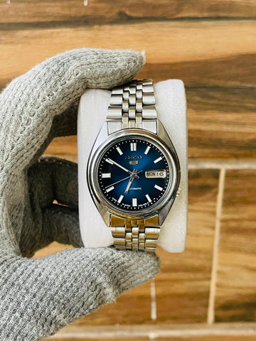 SEIKO 5 Men's Blue Dial Automatic Japan watch