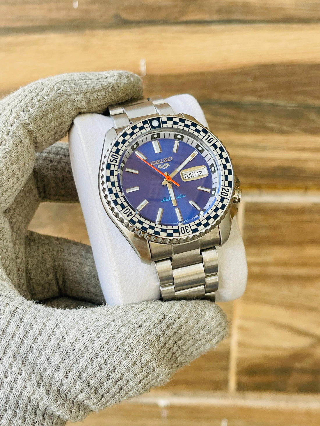 SEIKO Sports Mod Men's Automatic Blue Dial Japan Watch