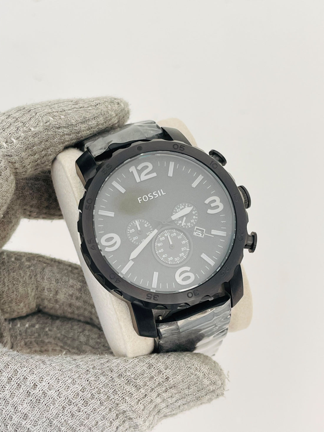 FOSSIL Nate Men's Chronograph Quartz Black Dial Japan Watch