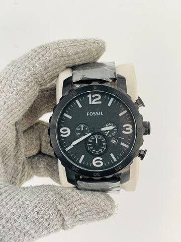 FOSSIL Nate Men's Chronograph Quartz Black Dial Japan Watch