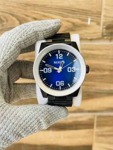 NIXON Take Charge Men's Blue Dial Quartz Japan watch