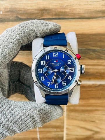 Tommy Hilfiger Men's Quartz Blue Dial Multifunction Japan watch