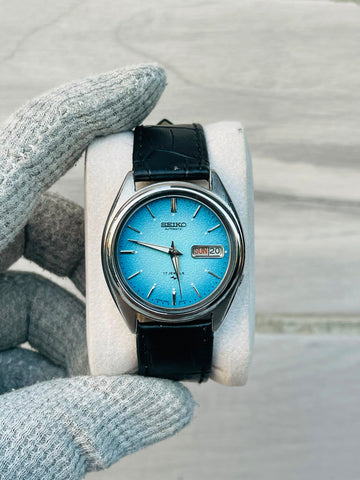 SEIKO Men's Automatic Ice Blue Dial Japan watch