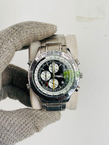 Blue Cabana Men's Chronograph Black Dial Japan watch