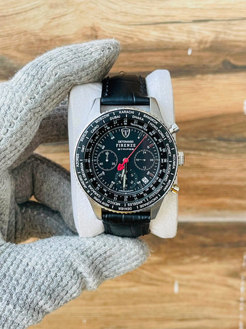 Detomaso Firenze Men's Quartz Black Dial Chronograph watch