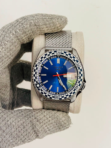 SEIKO Sports Mod Men's Automatic Blue Dial Japan Watch