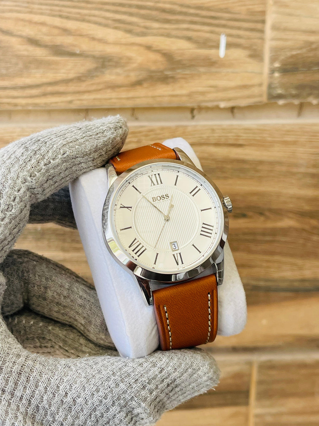 Hugo Boss Men's White Dial Quartz Japan watch