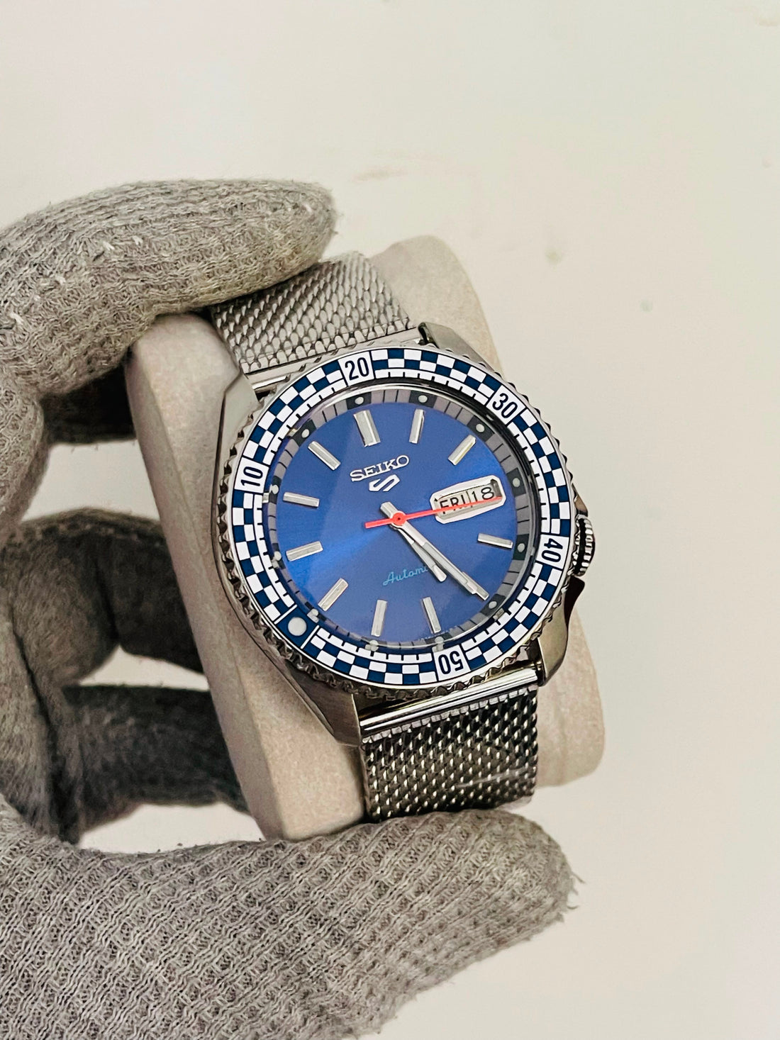 SEIKO Sports Mod Men's Automatic Blue Dial Japan Watch