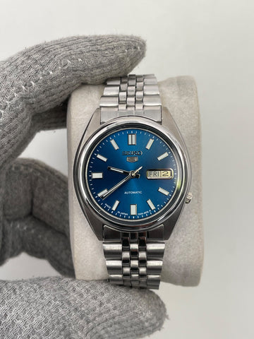 Seiko 5 Men's Blue Dial Automatic Japan Watch