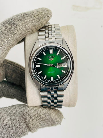 Seiko 5 Men's Green Dial Automatic Japan Watch