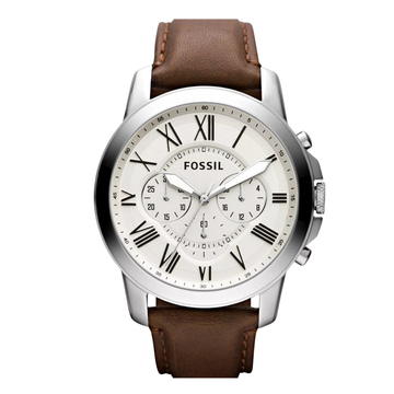 Fossil Grant Men's White Dial Quartz Chronograph Japan Watch FS4735