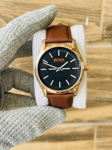 Hugo Boss Men's Quartz Black Dial Japan watch