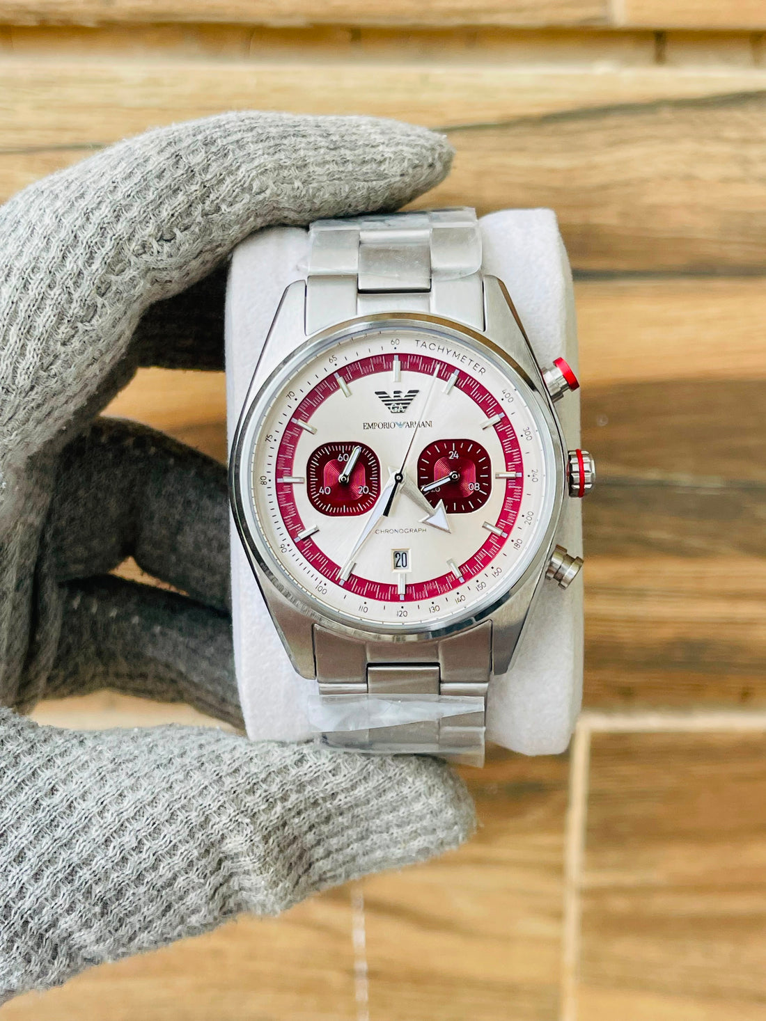 EMPORIO ARMANI Racer Quartz Chronograph Japan watch