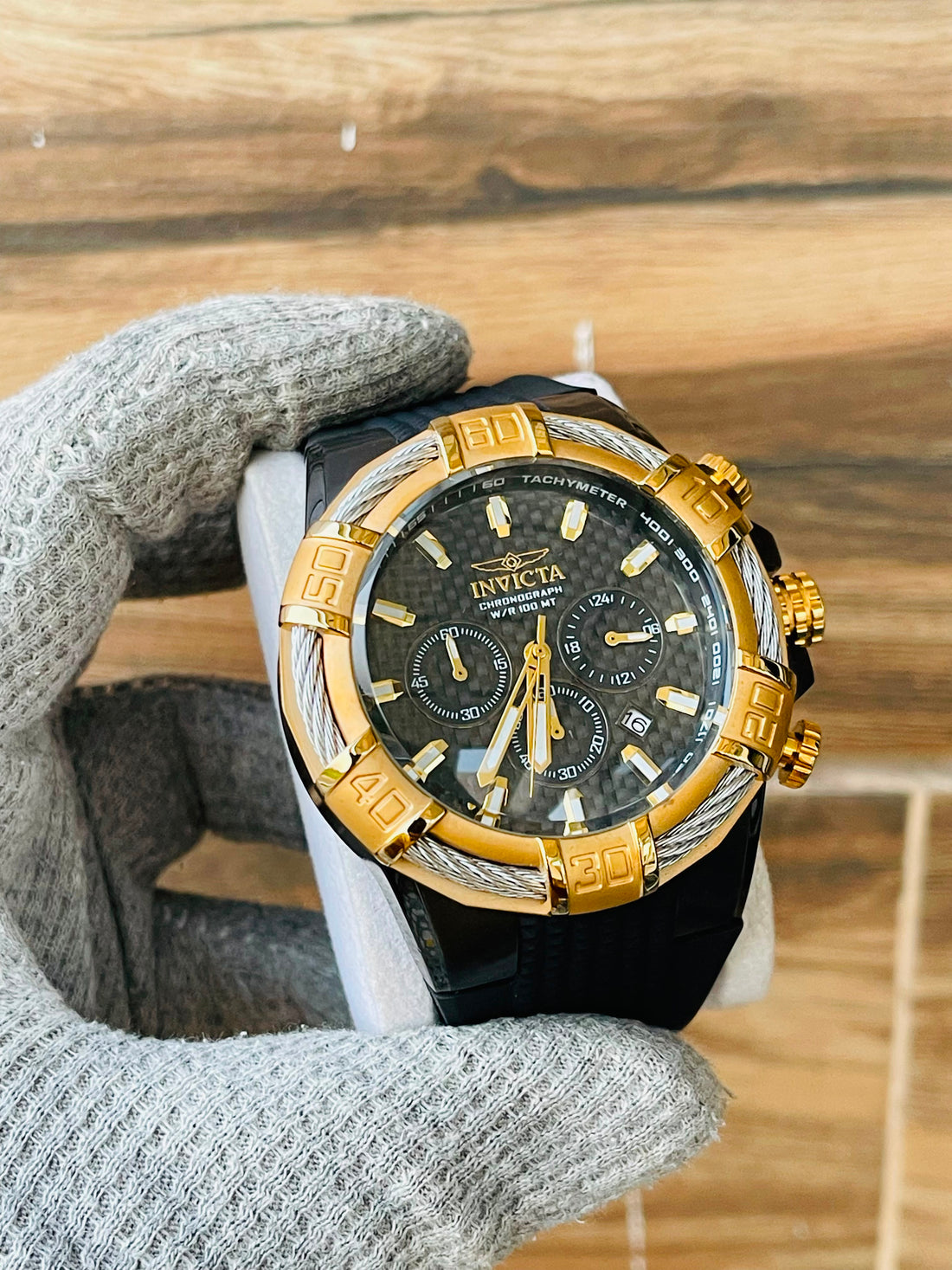 INVICTA Bolt Men's Quartz Black Chronograph Japan watch 25687