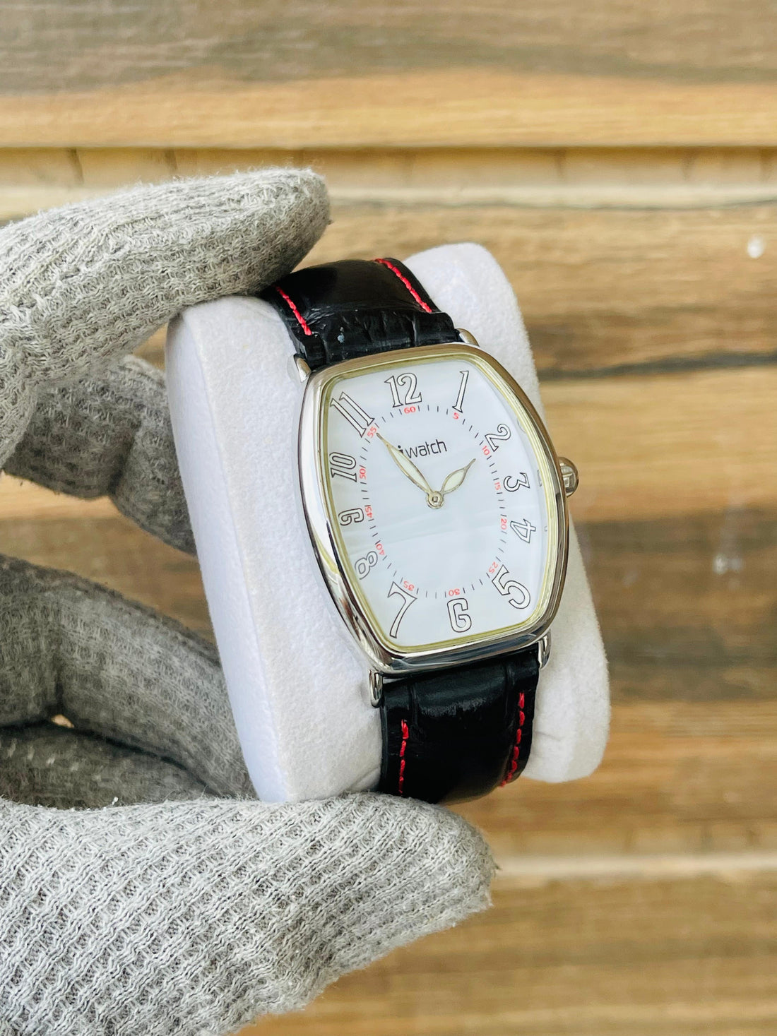 iWatch Unisex Quartz White Tank Swiss watch