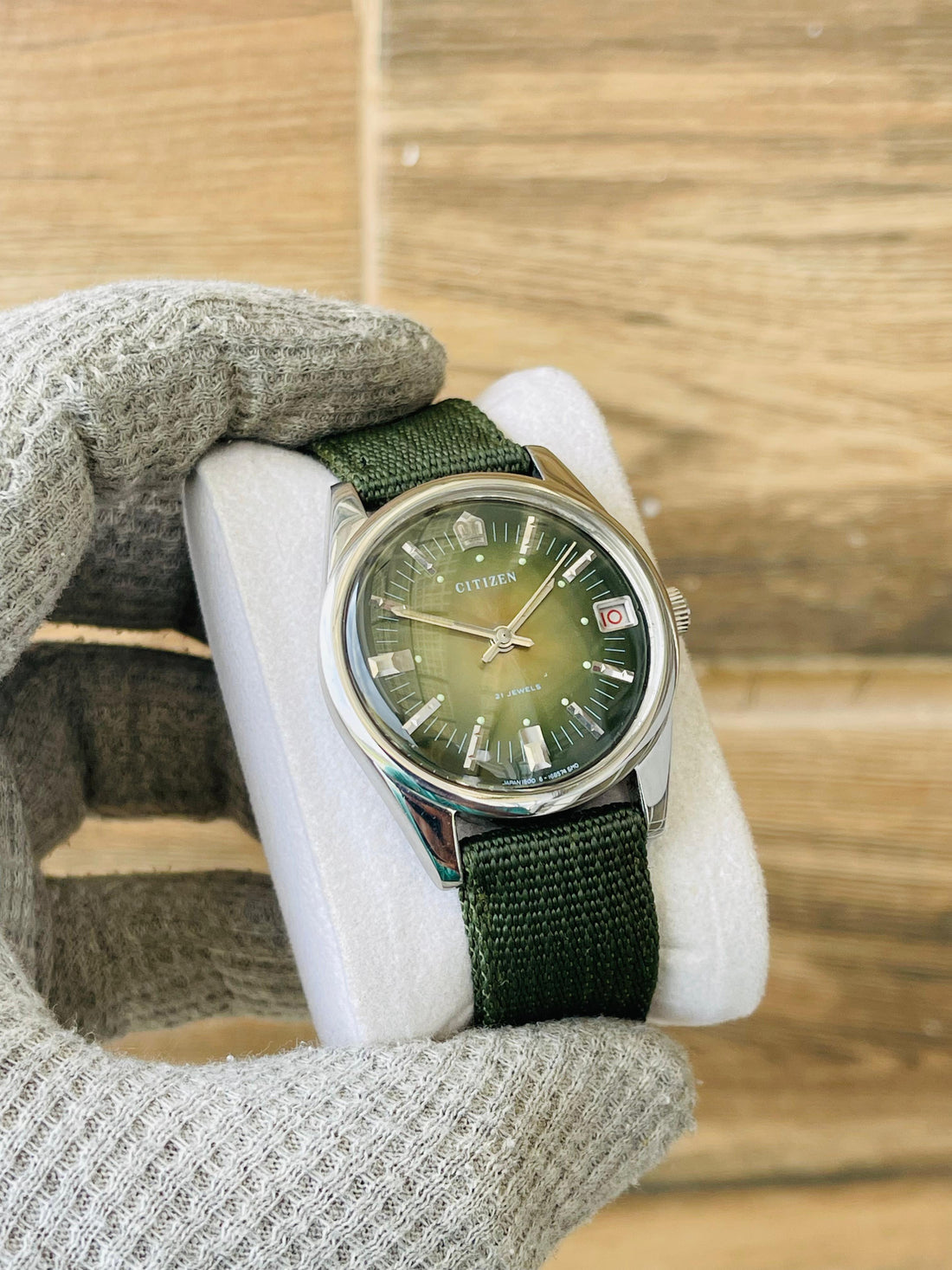 Vintage CITIZEN Men's Automatic Green Dial Japan Watch