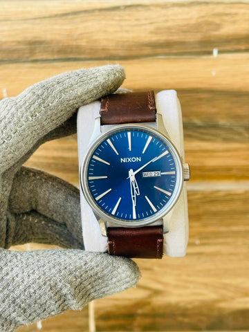 NIXON Sentry Men's Quartz Blue Dial Japan watch