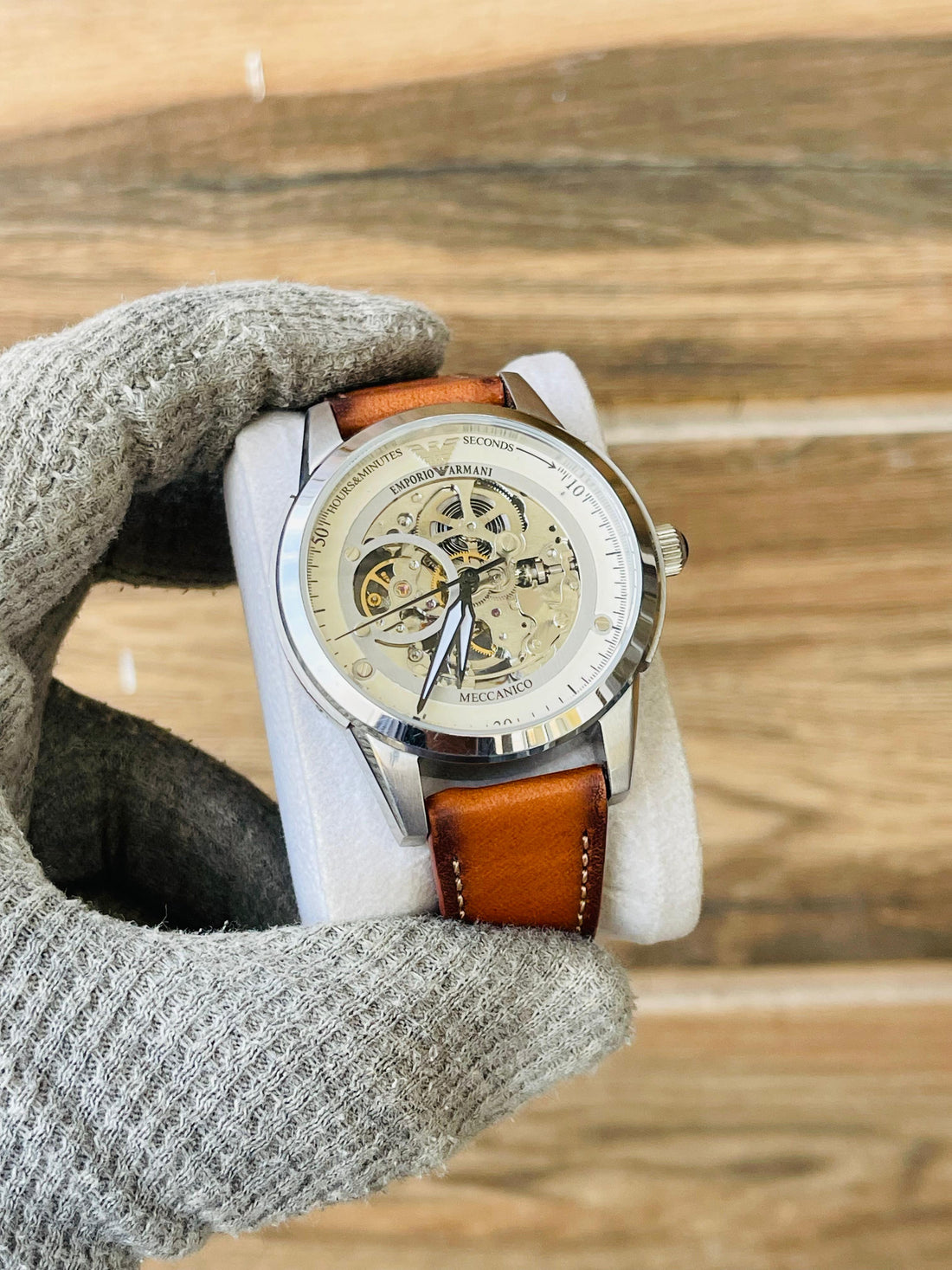Emporio Armani Men's Automatic Skeleton Dial watch