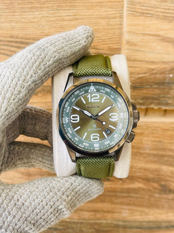 SEIKO Prospex Land Mod Men's Green Automatic Japan watch